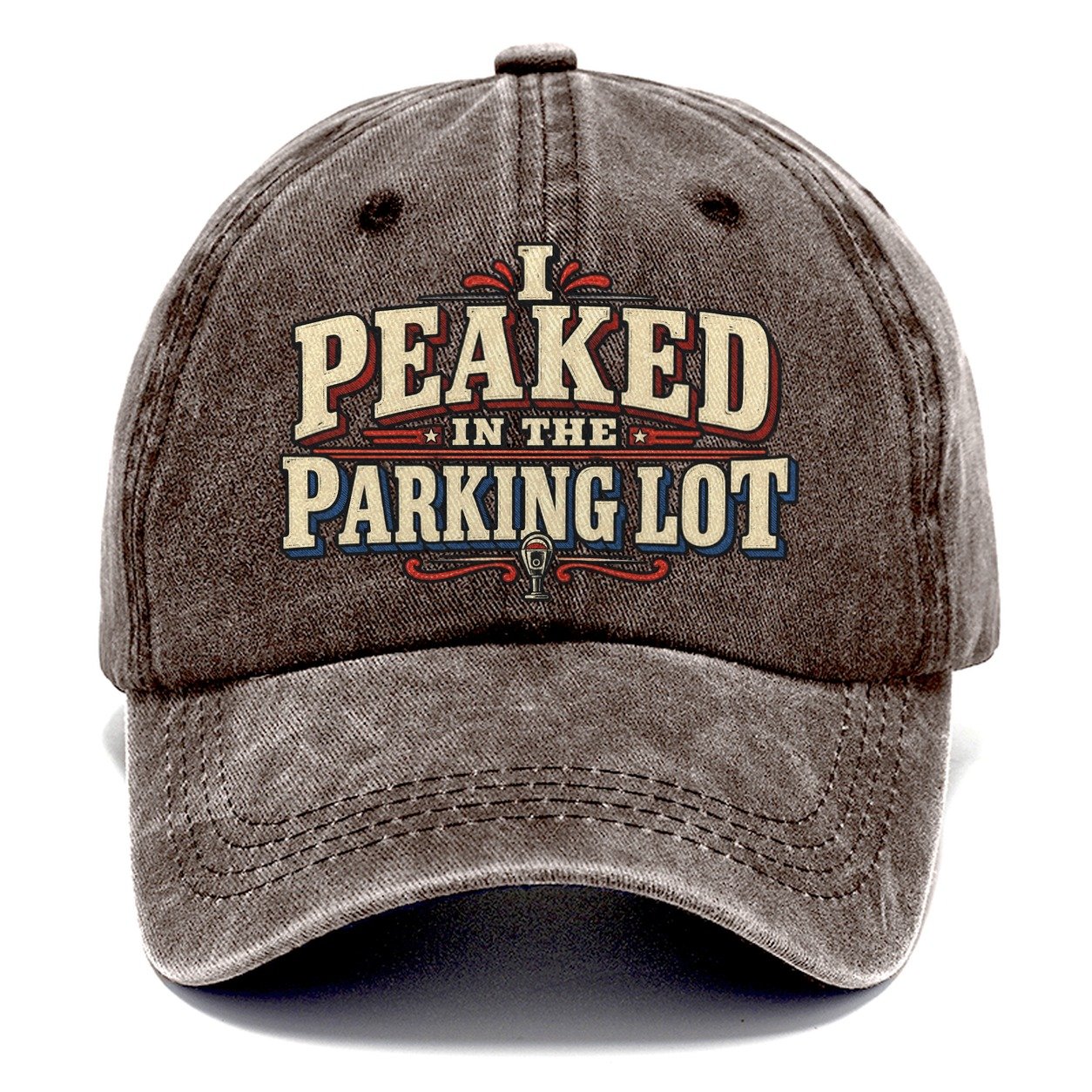 I Peaked In The Parking Lot American Wit Classic Cap – Brown