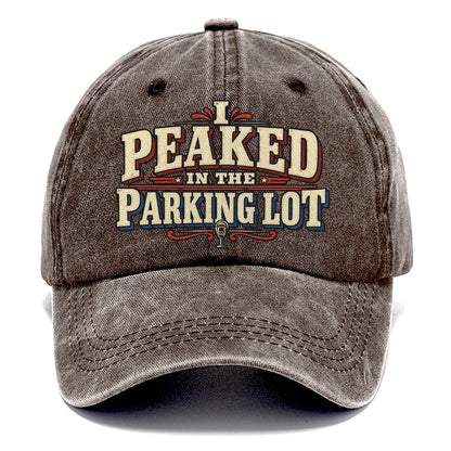 I Peaked In The Parking Lot American Wit Classic Cap – Brown