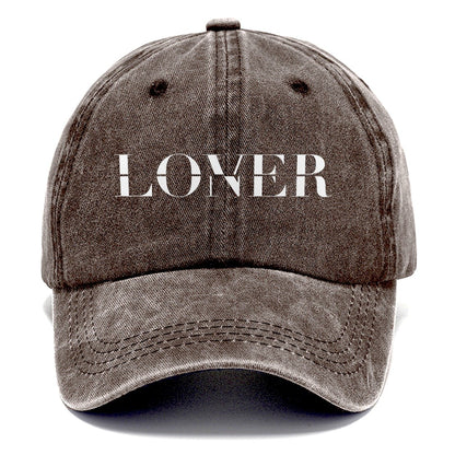 Lover Loner Split Feelings Classic Cap – Brown