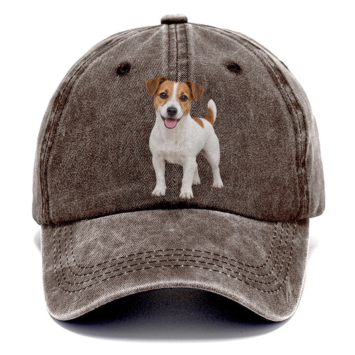 Jack Russell Terrier Standing Top Breeds Classic Cap – Brown