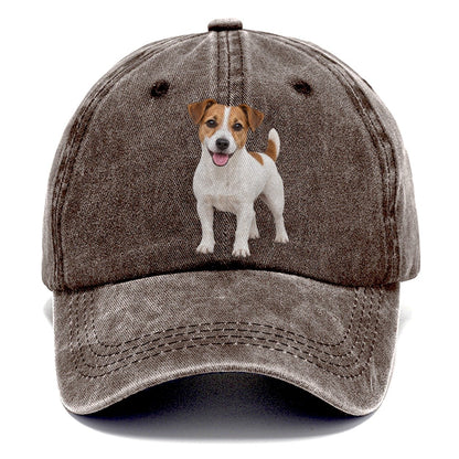 Jack Russell Terrier Standing Top Breeds Classic Cap – Brown
