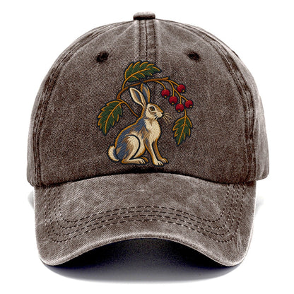 Scottish Rowan And Mountain Hare Uk Culture Heritage Classic Cap – Brown