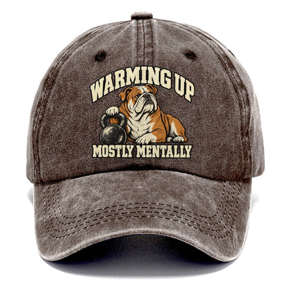 Bulldog Warmup Negotiations Character Club Classic Cap – Brown