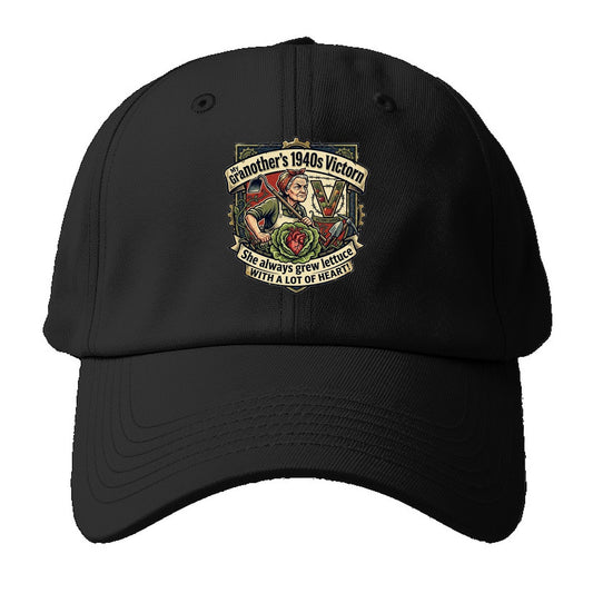 Victory Garden Baseball Cap – Black