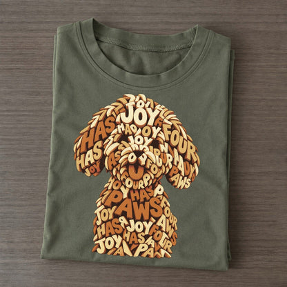 Maltese Cloud Face Letter Sculpture Classic T-shirt – Army Green