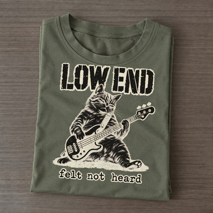 Bass Cat Alley Cat Records Classic T-shirt – Army Green