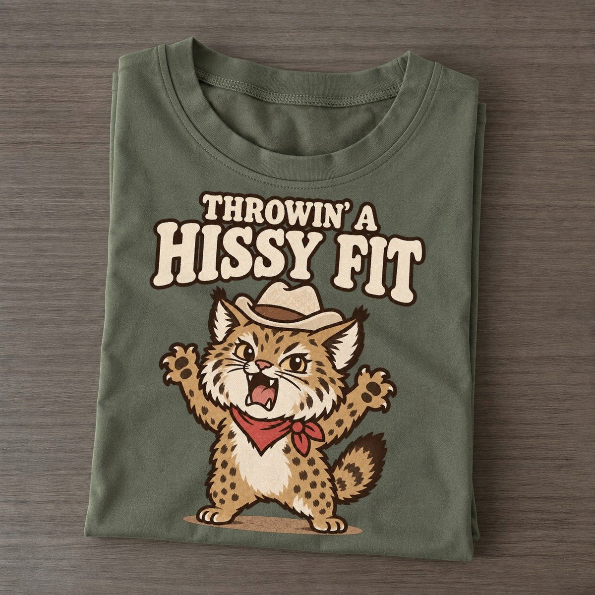 Hissy Fit Well I Declare Classic T-shirt – Army Green