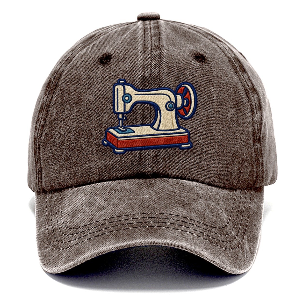 Sewing Machine Tiny Solo Marks Classic Cap – Brown