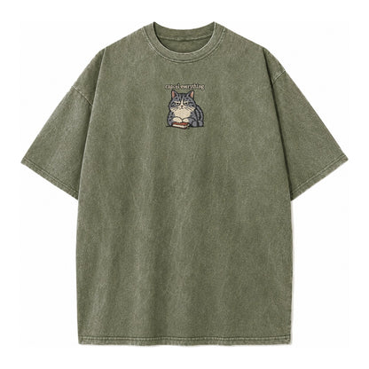 Cancel Everything Strongly Worded Vintage T-shirt – Army Green