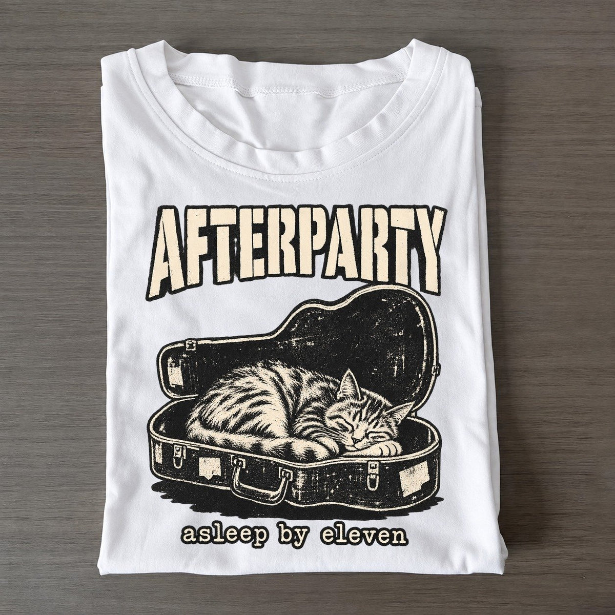 Afterparty Alley Cat Records Classic T-shirt – White