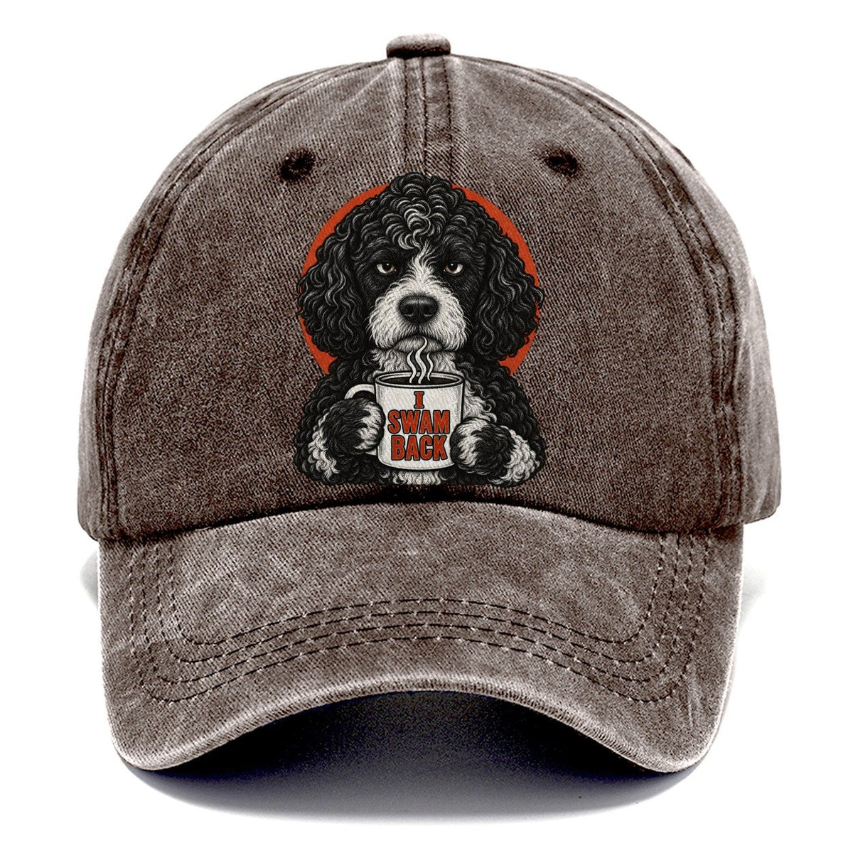 Portuguese Water Dog Mug Truths Classic Cap – Brown