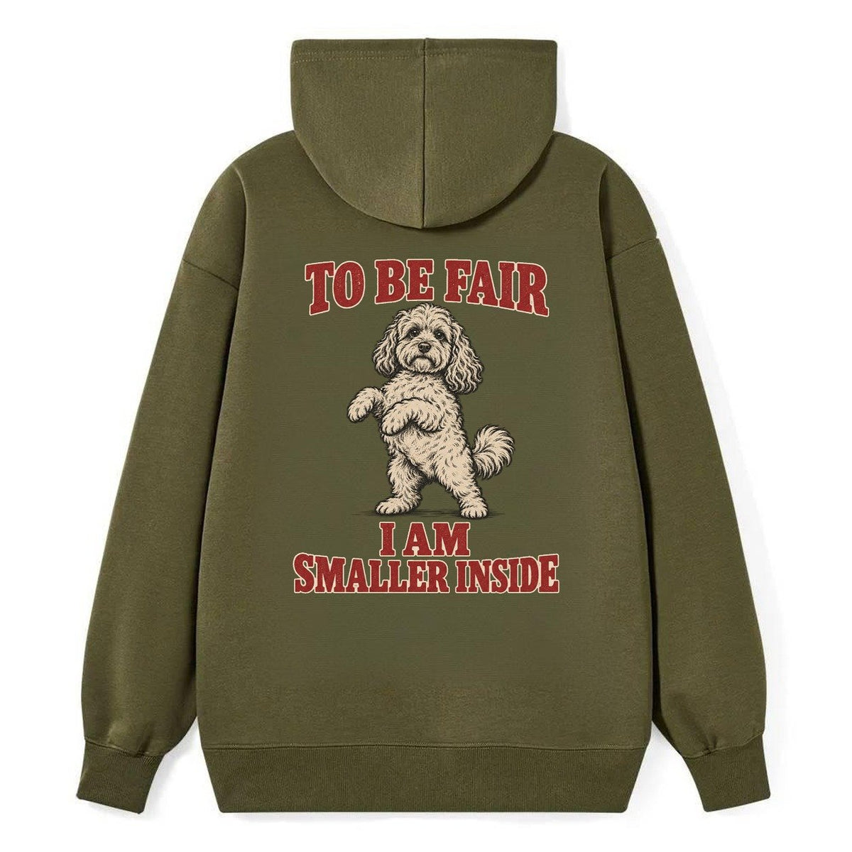 Cockapoo Dog Declarations Classic Pullover Hoodie – Armygreen