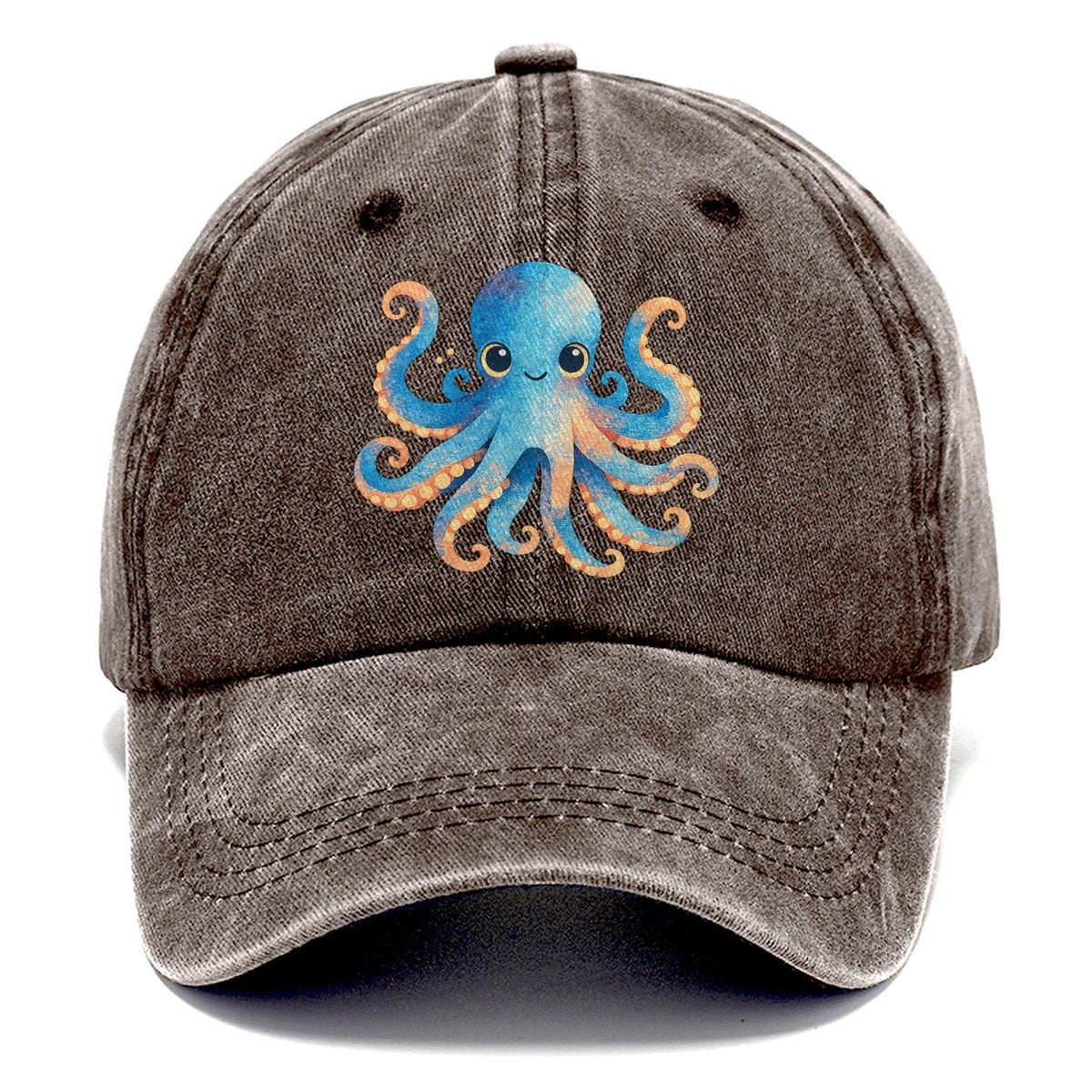 Cute Octopus Creature Classic Cap – Brown