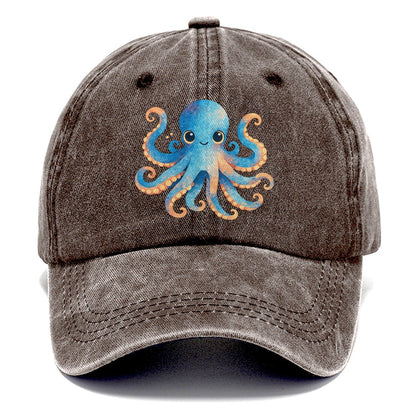 Cute Octopus Creature Classic Cap – Brown