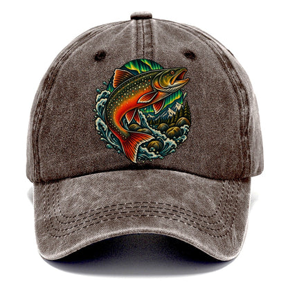 Arctic Char Glow Fishing Club Classic Cap – Brown