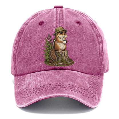 Chipmunk Pocket Coffee Slow Camp Club Classic Cap – Dusty Rose