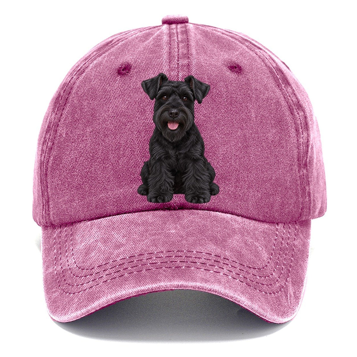 Black Miniature Schnauzer Classic Cap – Dusty Rose