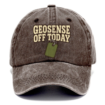 Geosense Off Today Geocaching Classic Cap – Brown