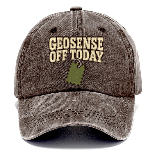 Geosense Off Today Geocaching Classic Cap – Brown