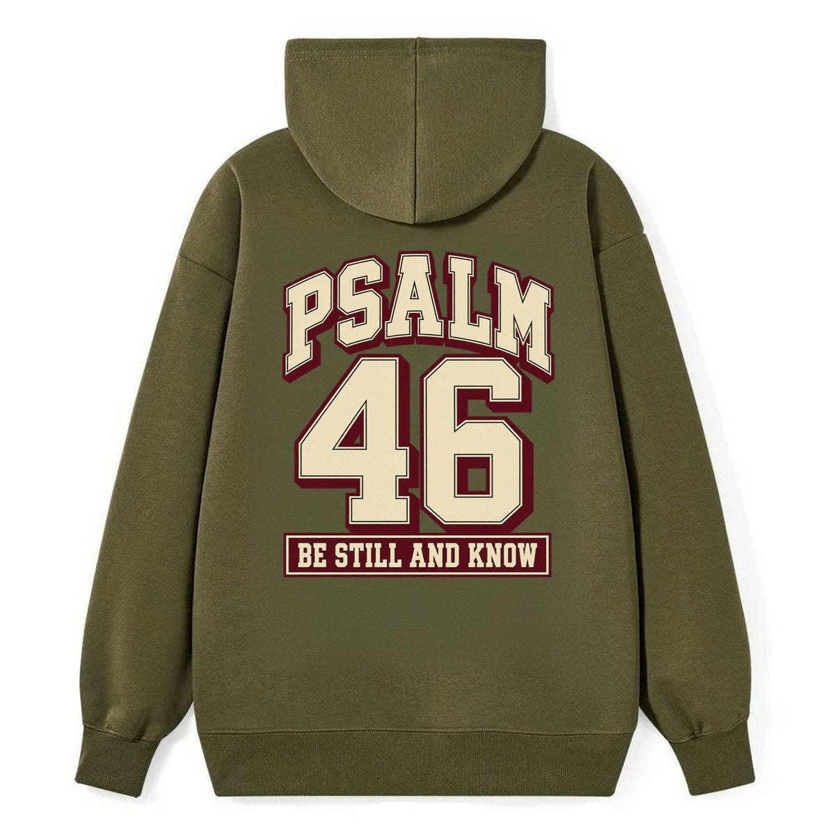 Psalm 46 Varsity Chapel Varsity Classic Pullover Hoodie – Armygreen