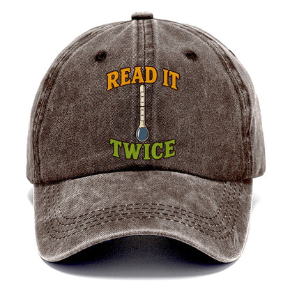 Read It Twice Homebrewing Classic Cap – Brown