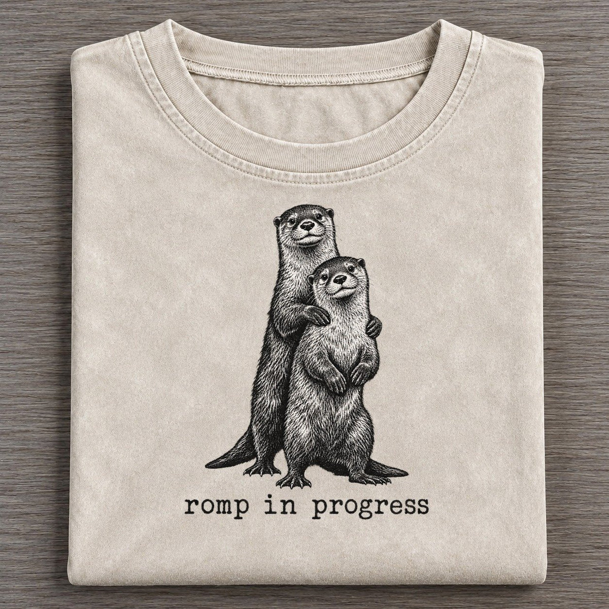 Romp In Progress Collective Nouns Vintage T-shirt – Off White