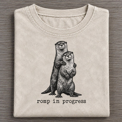 Romp In Progress Collective Nouns Vintage T-shirt – Off White