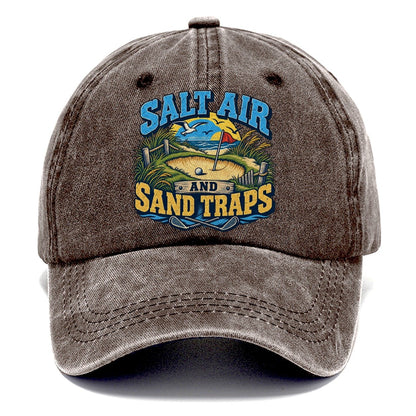 Salt Air And Sand Traps Golf Life Classic Cap – Brown