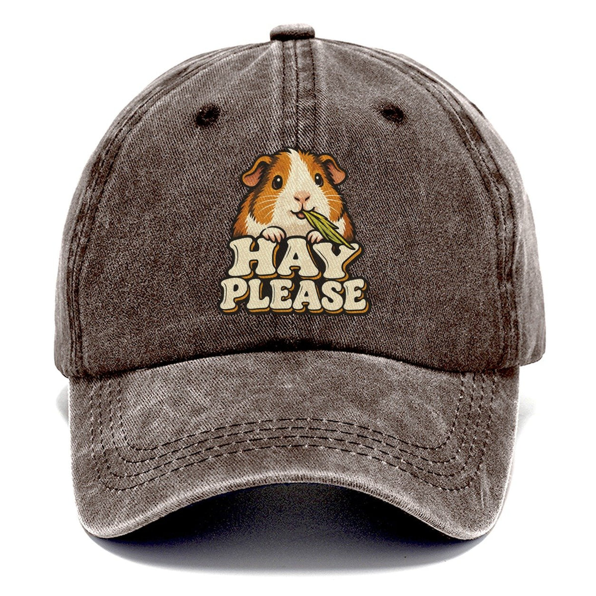 Hay Please Small Pet Logos Classic Cap – Brown
