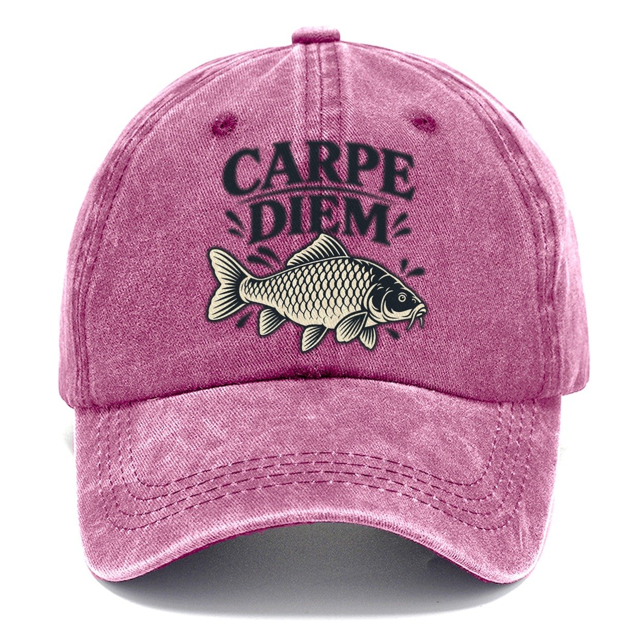 Carpe Diem Carp Fishing Elegant Classic Cap – Dusty Rose