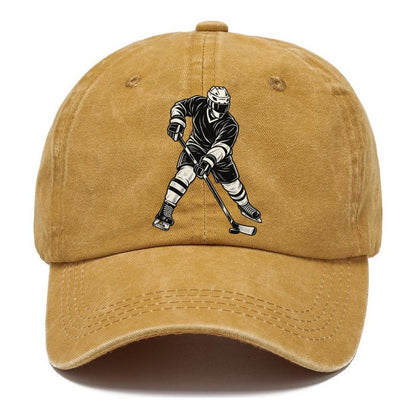 Hockey Skater Wrist Shot Global Sports Ink Figures Classic Cap – Golden Harvest