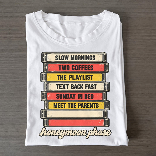 Honeymoon Phase Rewind Shelf Classic T-shirt – White