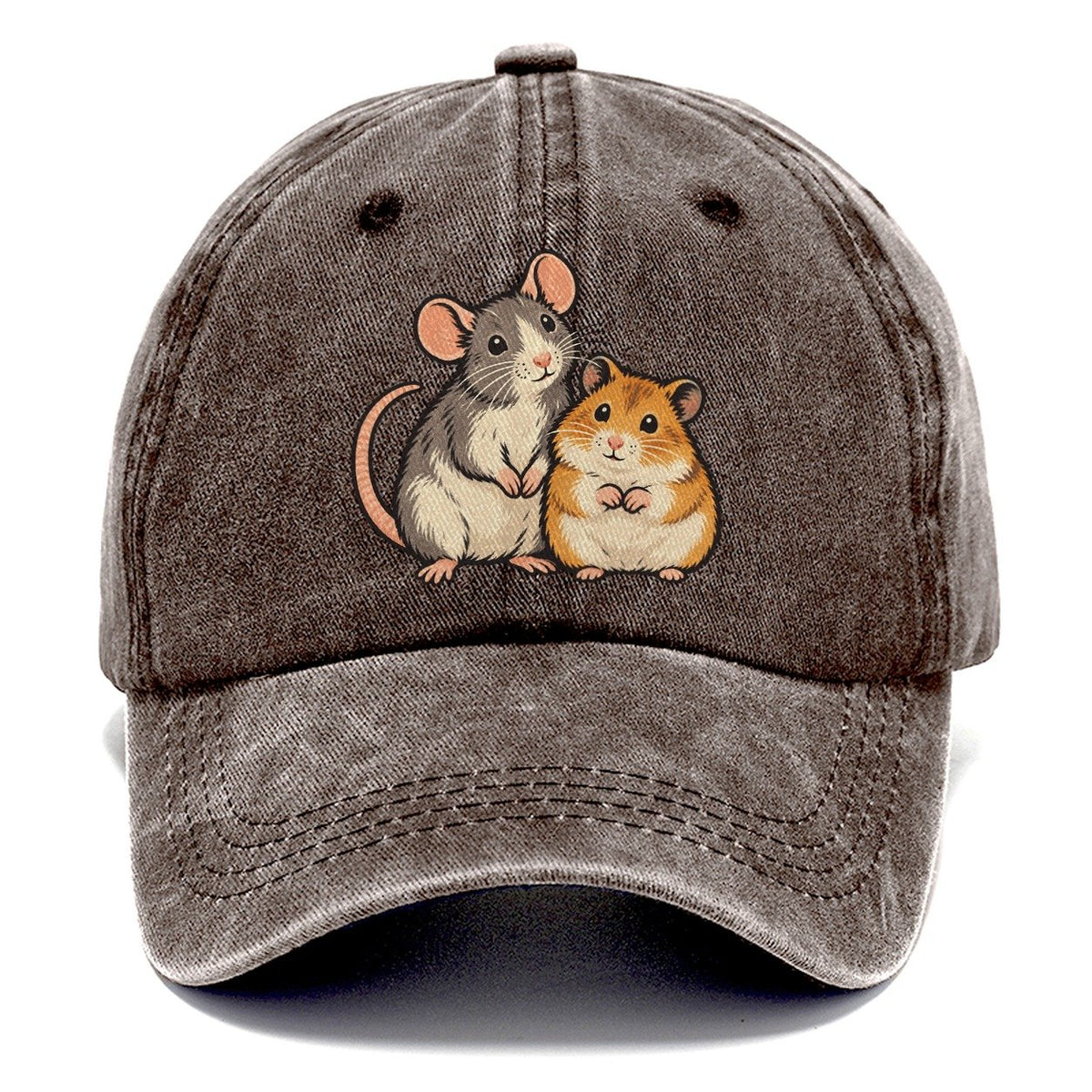 Rat And Hamster Small Pet Logos Classic Cap – Brown