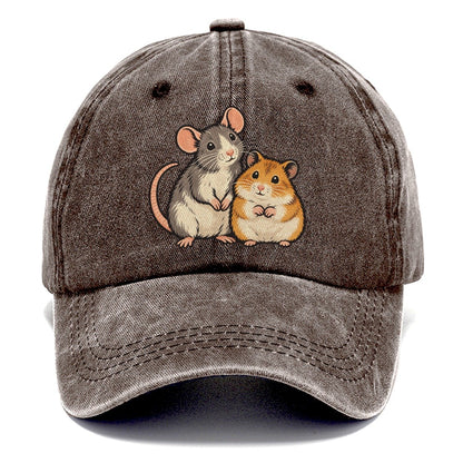 Rat And Hamster Small Pet Logos Classic Cap – Brown