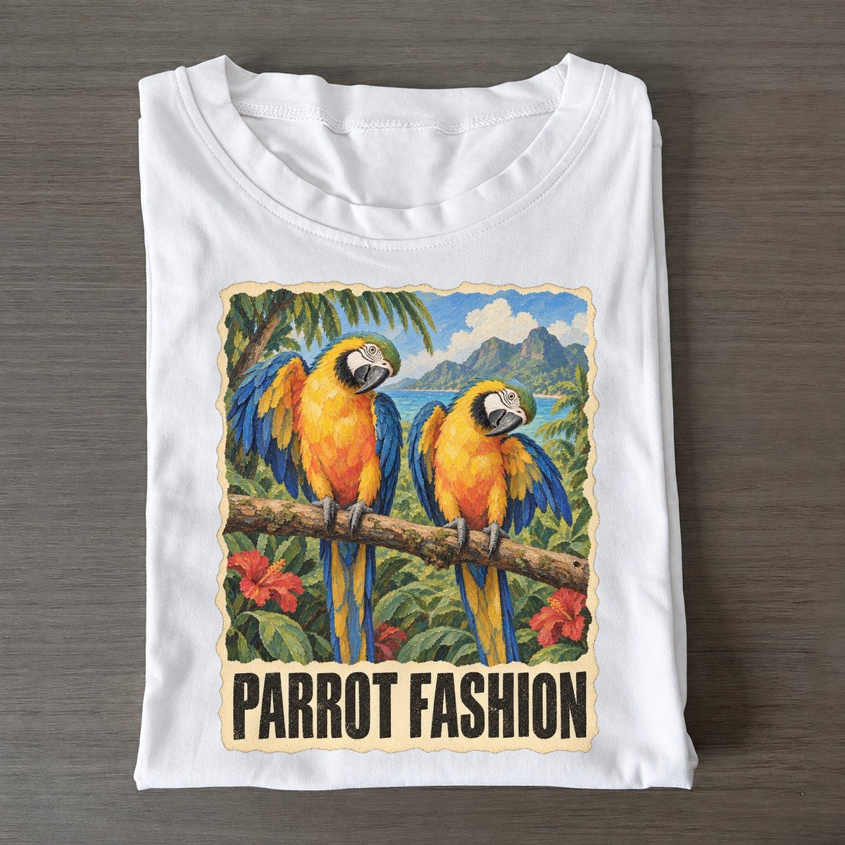 Parrot Parrot Fashion Animal Puns Vol. 2 Classic T-shirt – White