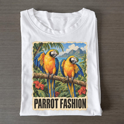 Parrot Parrot Fashion Animal Puns Vol. 2 Classic T-shirt – White