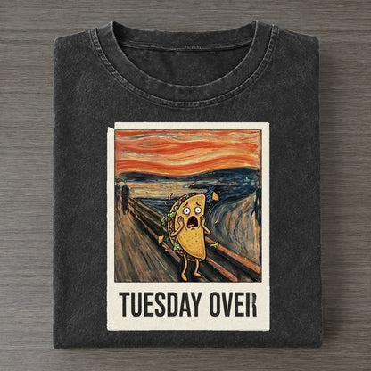 Taco Scream Tuesday Over Scream Vintage T-shirt – Black