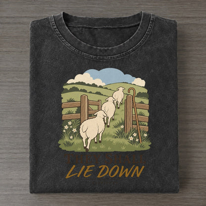 They Shall Lie Down The Counting Gate Vintage T-shirt – Black