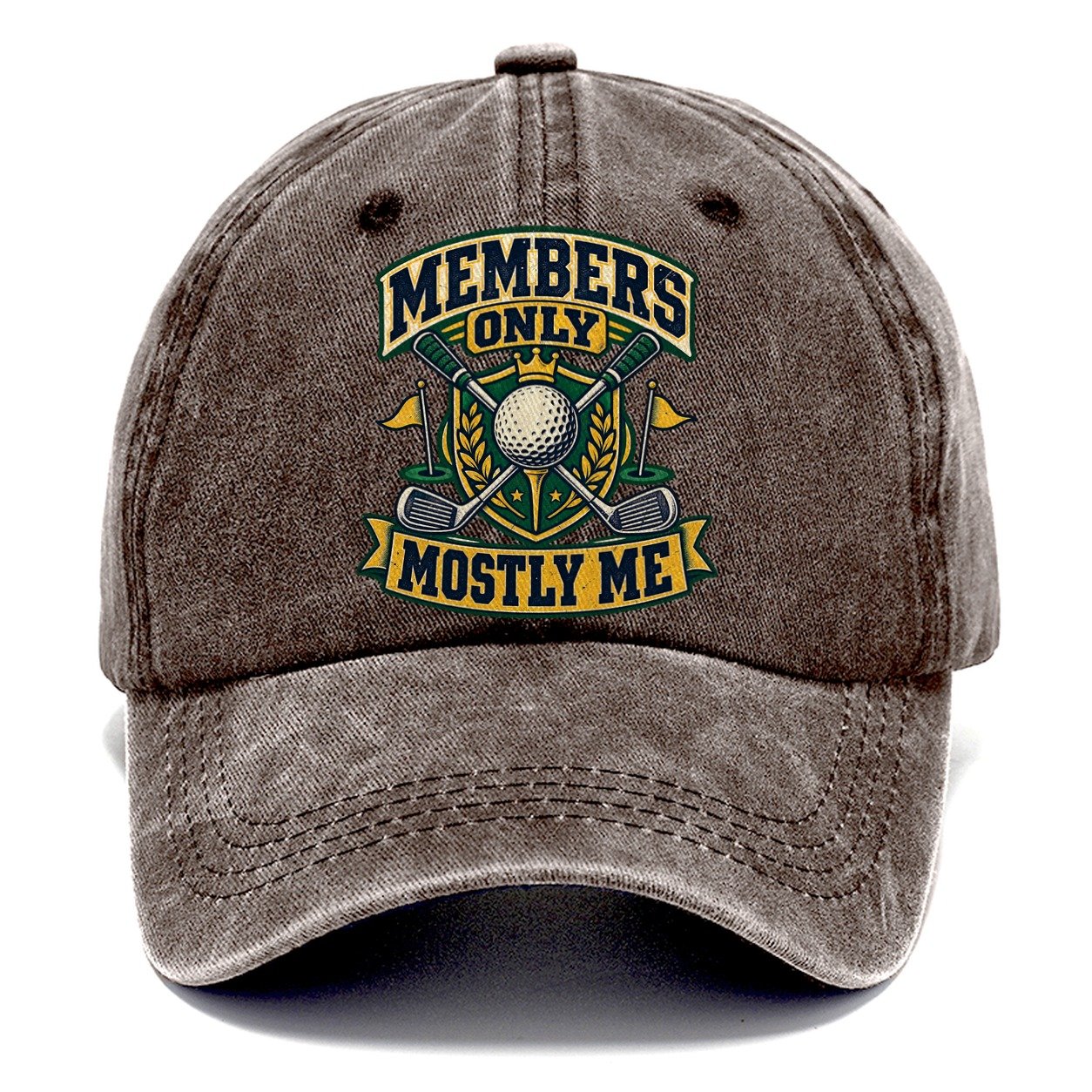 Members Only Mostly Me Golf Life Classic Cap – Brown