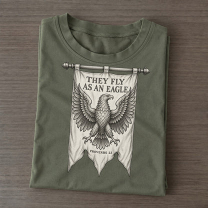 They Fly As An Eagle Beast And Banner Classic T-shirt – Army Green