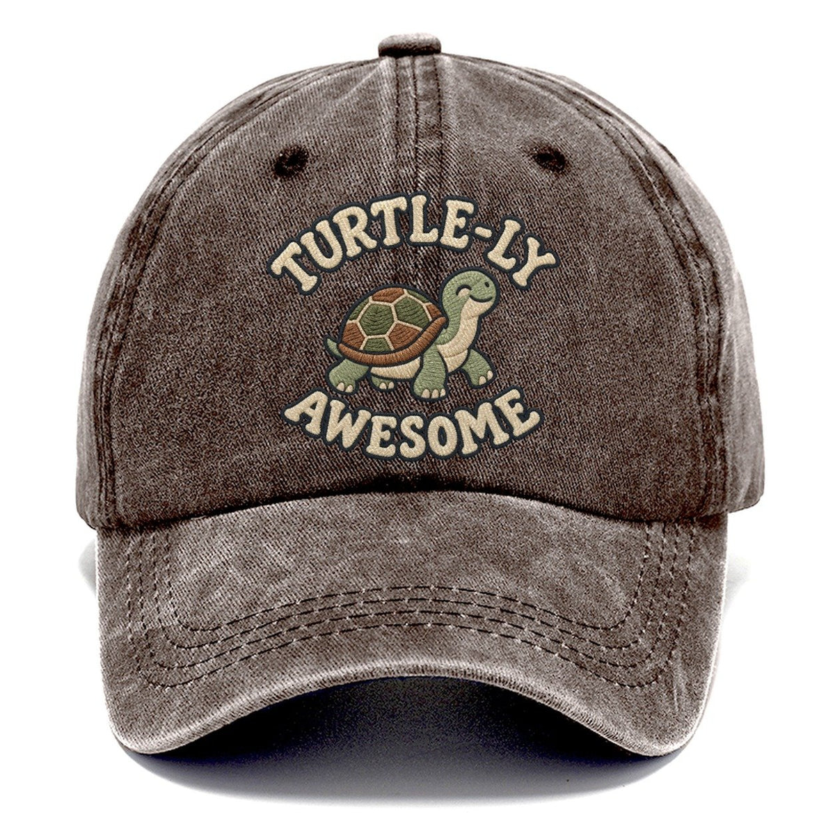 Turtle Animal Puns Classic Cap – Brown