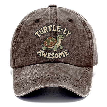 Turtle Animal Puns Classic Cap – Brown