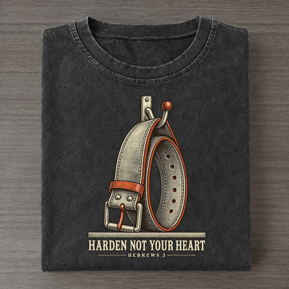 Harden Not Your Heart The Rep Counter Vintage T-shirt – Black
