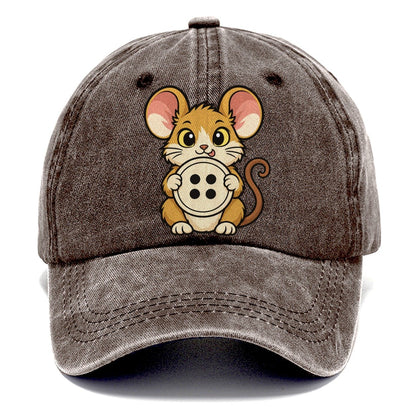 The Sewing Room Mouse Sewing And Quilting Classic Cap – Brown