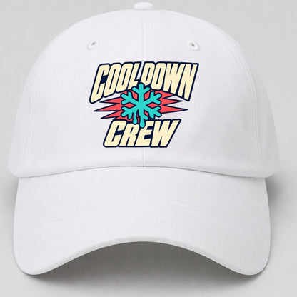 Cool Down Crew 90S Running Clubs Baseball Cap – White