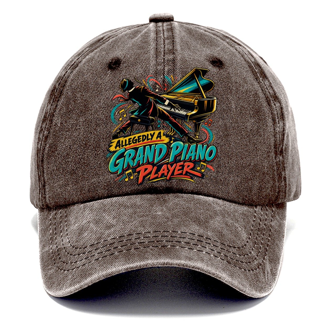 Allegedly A Grand Piano Player Music Instruments Classic Cap – Brown