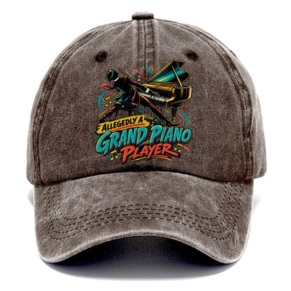 Allegedly A Grand Piano Player Music Instruments Classic Cap – Brown