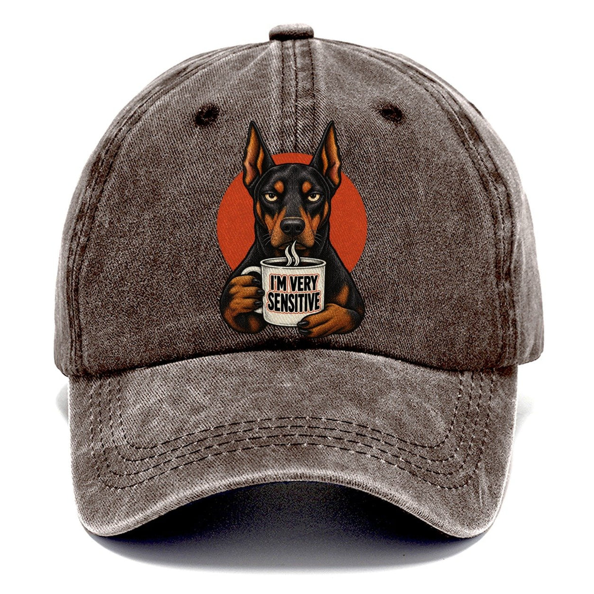 Doberman Pinscher Mug Truths Dog Mug Truths Classic Cap – Brown
