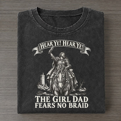 The Girl Dad On A Warhorse Royal Decree Vintage T-shirt – Black