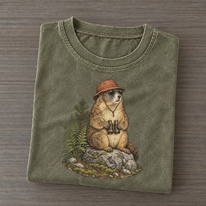 Marmot Lookout Slow Camp Club Vintage T-shirt – Army Green